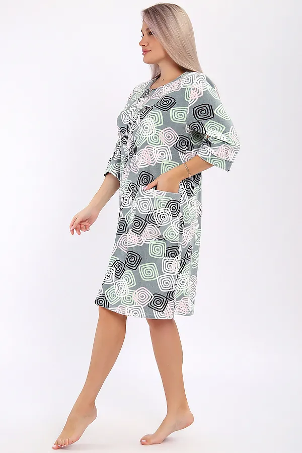 Халат махра 513 НАТАЛИ, фисташковый - фото 2