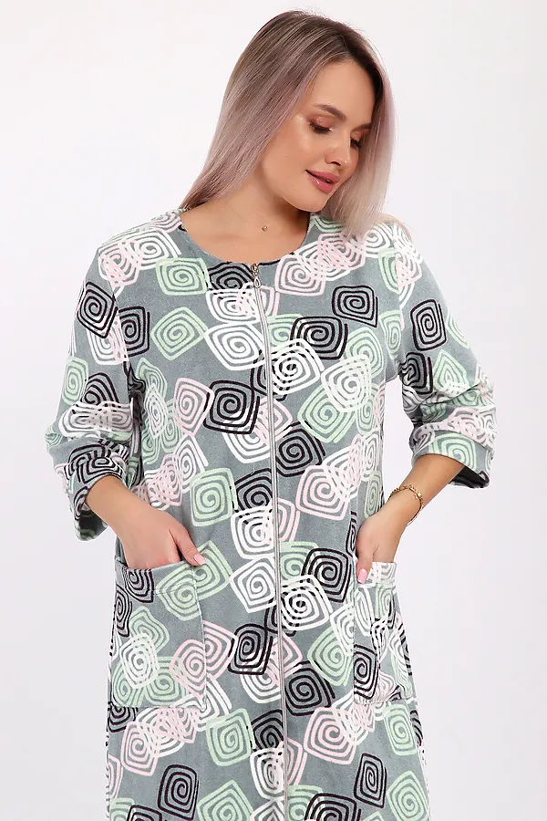 Халат махра 513 НАТАЛИ, фисташковый - фото 2