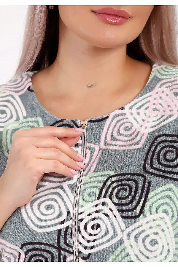 Халат махра 513 НАТАЛИ, фисташковый - фото 2