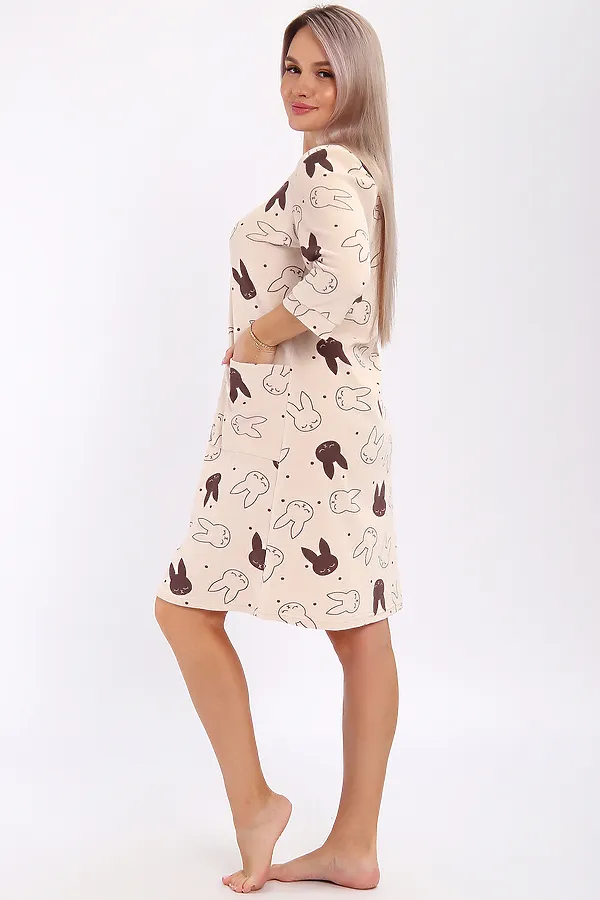 Халат махра 513 НАТАЛИ, песочный - фото 2