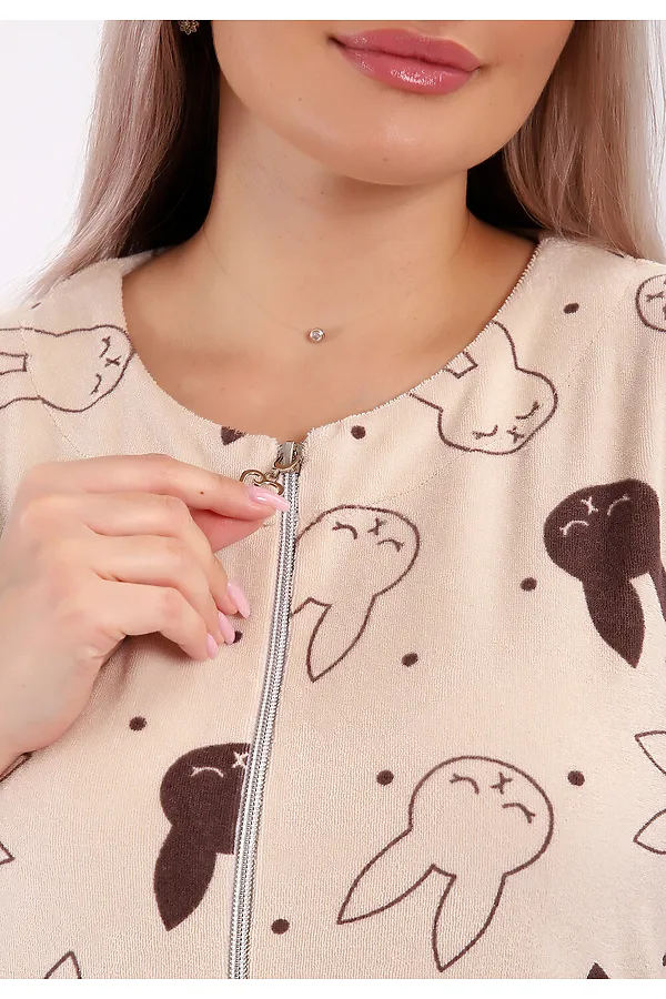 Халат махра 513 НАТАЛИ, песочный - фото 2