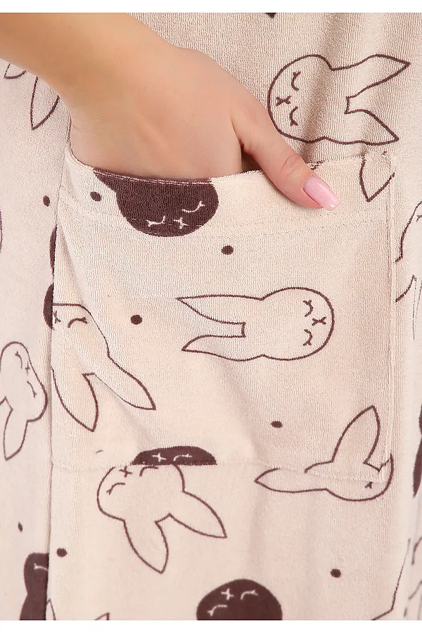 Халат махра 513 НАТАЛИ, песочный - фото 2