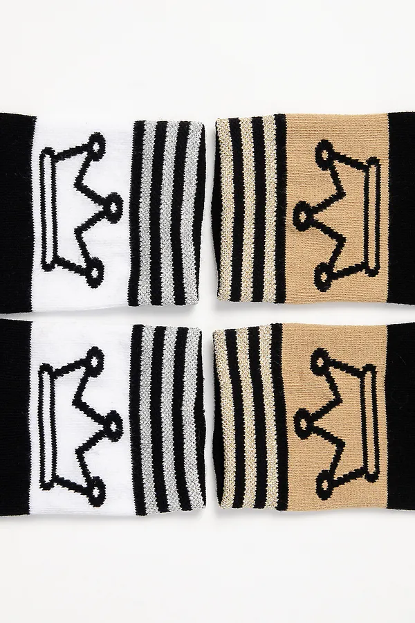 Детские гольфы Корона (набор 2 пары) НАТАЛИ, бежевый - фото 2