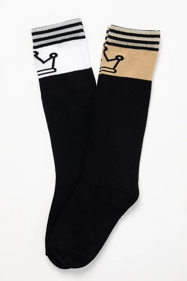 Детские гольфы Корона (набор 2 пары) НАТАЛИ, бежевый, белый - фото 2