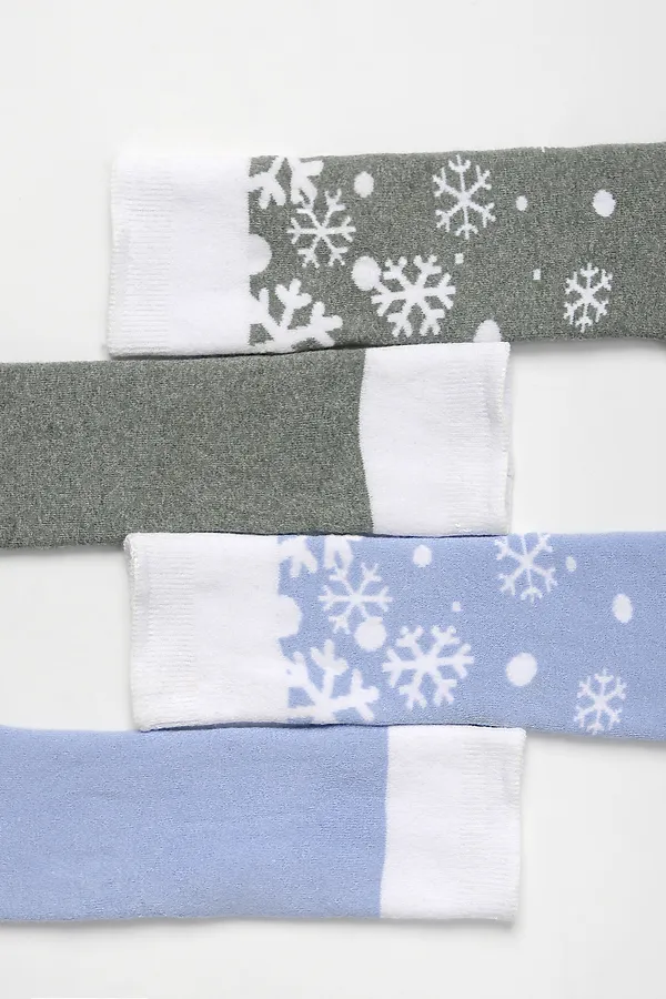 Детские гольфы Снежинка (набор 2 пары) НАТАЛИ, голубой - фото 2