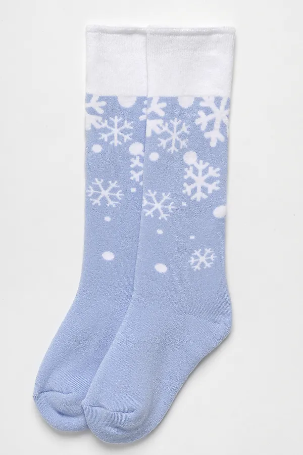 Детские гольфы Снежинка (набор 2 пары) НАТАЛИ, голубой - фото 2
