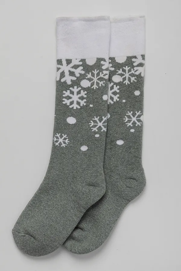 Детские гольфы Снежинка (набор 2 пары) НАТАЛИ, олива - фото 2