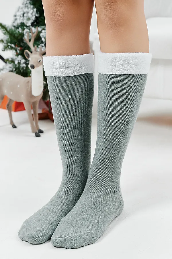 Детские гольфы Снежинка (набор 2 пары) НАТАЛИ, олива - фото 2