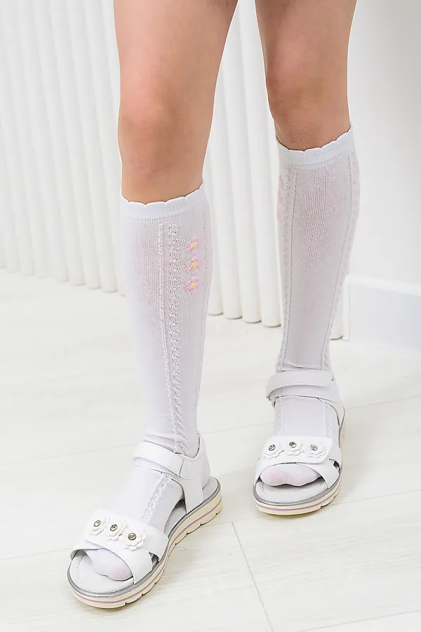 Детские гольфы Незабудка (набор 2 пары) НАТАЛИ, белый - фото 2