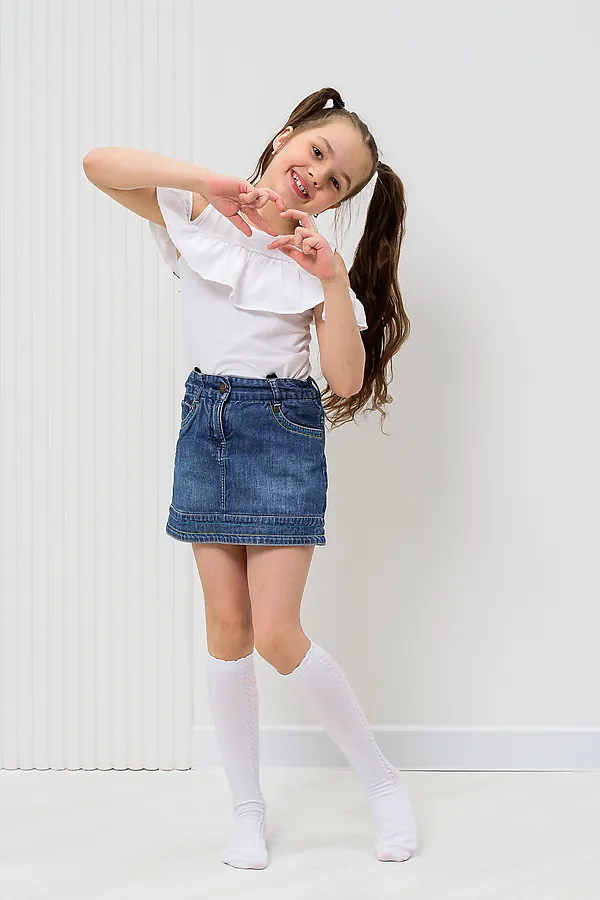 Детские гольфы Незабудка (набор 2 пары) НАТАЛИ, белый - фото 2