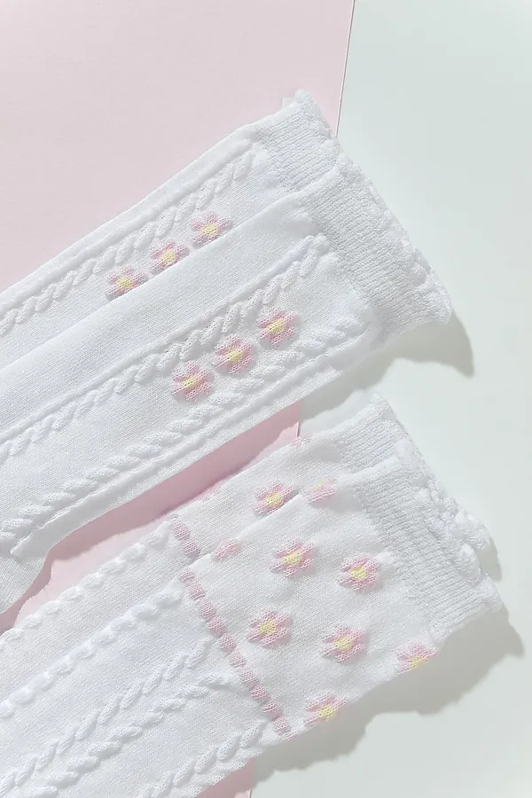 Детские гольфы Незабудка (набор 2 пары) НАТАЛИ, белый - фото 2