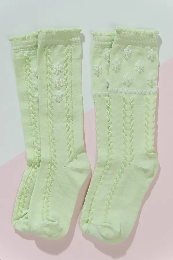 Детские гольфы Незабудка (набор 2 пары) НАТАЛИ, салатовый - фото 2