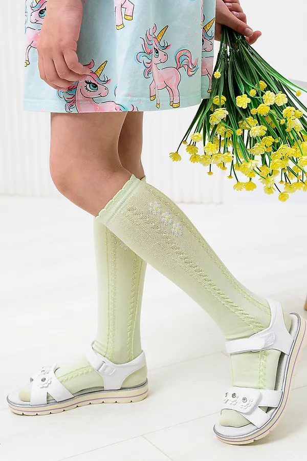 Детские гольфы Незабудка (набор 2 пары) НАТАЛИ, салатовый - фото 2