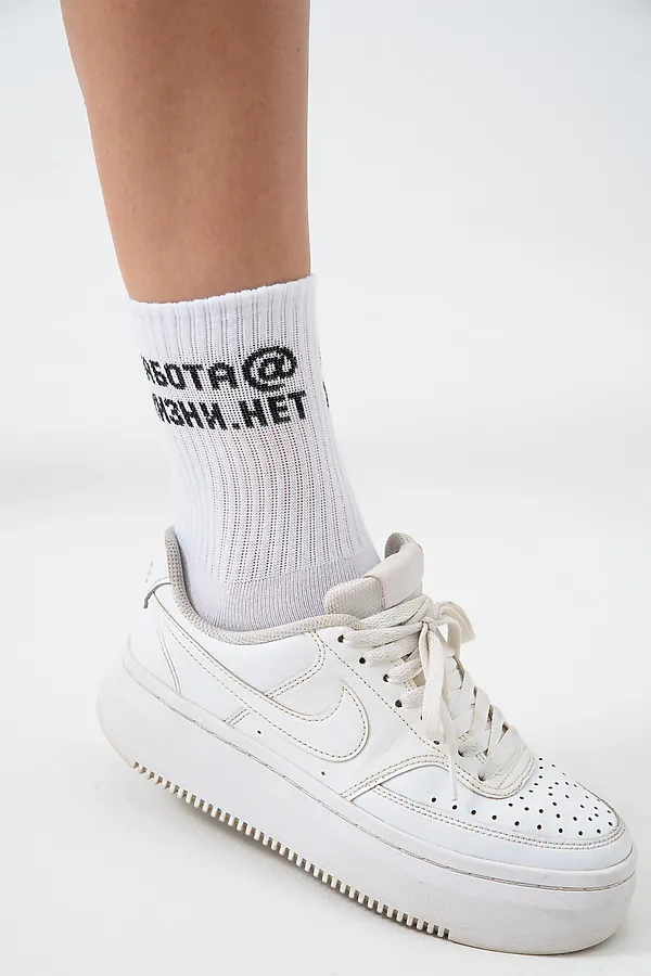 Носки высокие Работа@ (набор 2 пары) НАТАЛИ, белый - фото 2