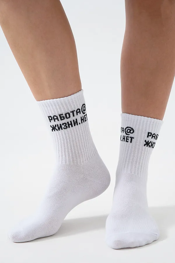 Носки высокие Работа@ (набор 2 пары) НАТАЛИ, белый - фото 2