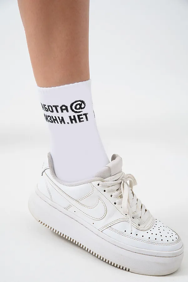 Носки высокие Работа@ (набор 2 пары) НАТАЛИ, белый - фото 2