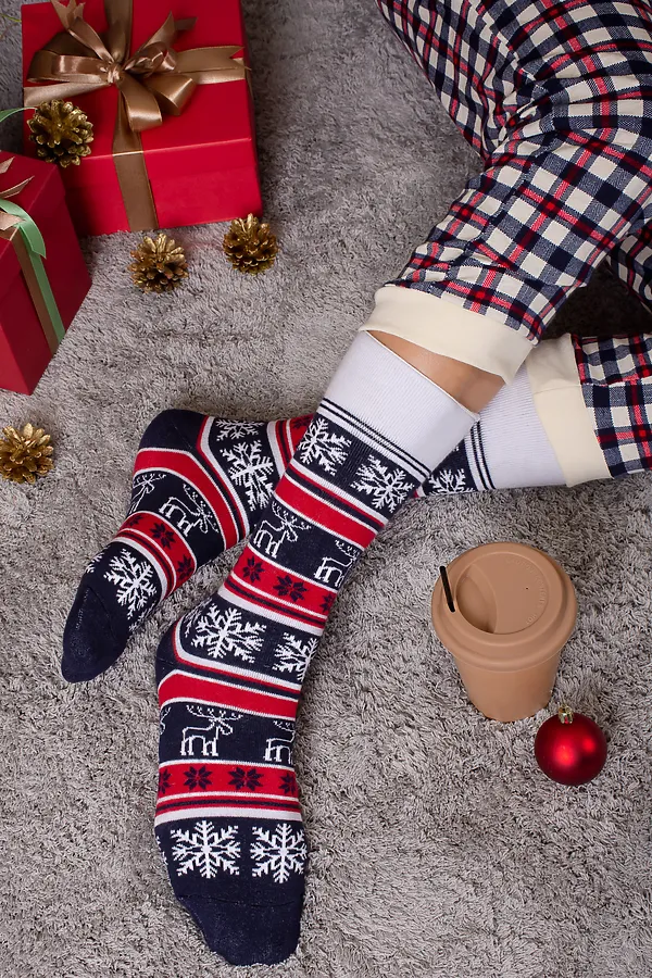 Детские гольфы Герда (набор 2 пары) НАТАЛИ, красный, синий - фото 2