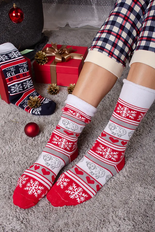 Детские гольфы Герда (набор 2 пары) НАТАЛИ, красный, синий - фото 2