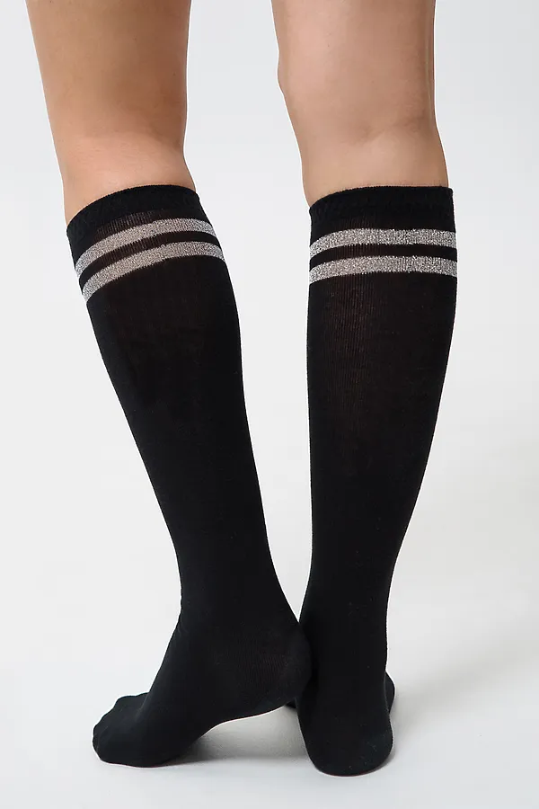 Гольфы Люрекс (набор 2 пары) НАТАЛИ, черный - фото 2