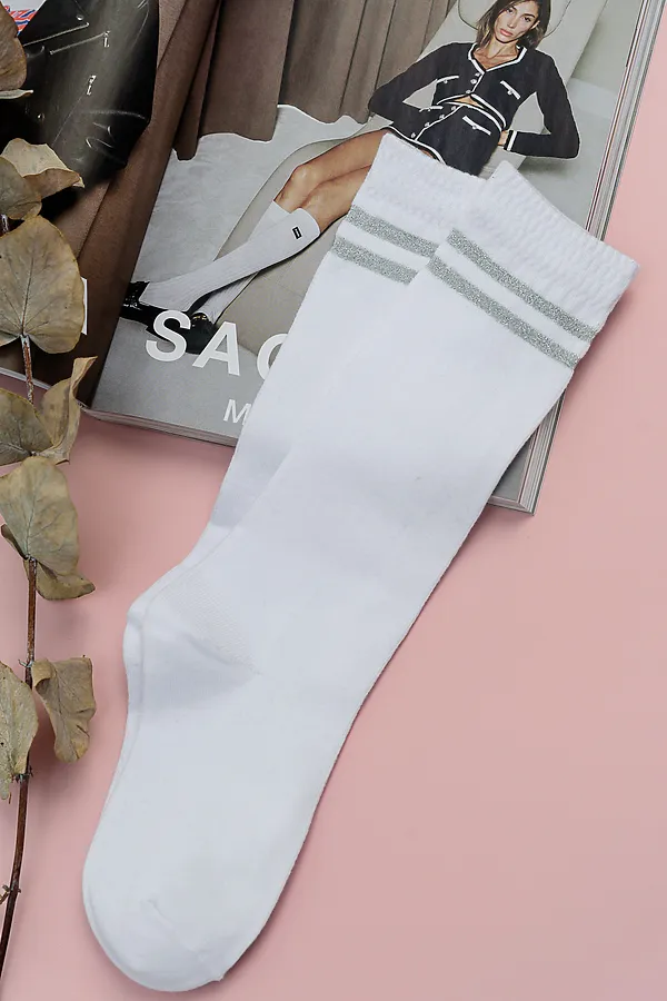 Детские гольфы Люрекс (набор 2 пары) НАТАЛИ, белый - фото 2