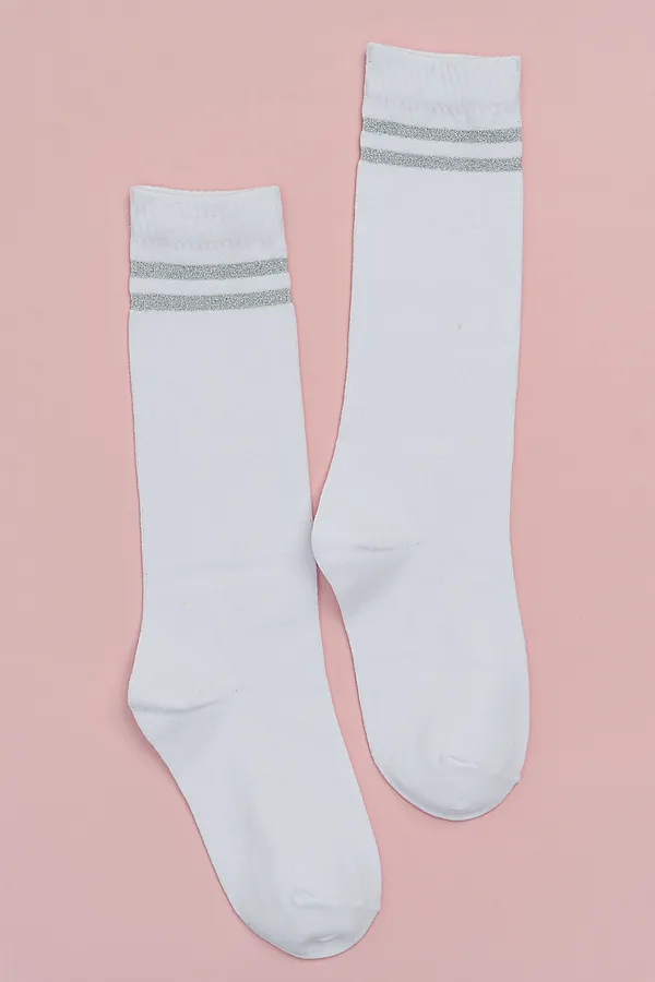 Детские гольфы Люрекс (набор 2 пары) НАТАЛИ, белый - фото 2