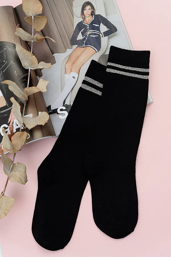 Детские гольфы Люрекс (набор 2 пары) НАТАЛИ, черный - фото 2