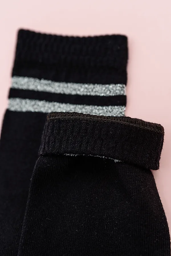 Детские гольфы Люрекс (набор 2 пары) НАТАЛИ, черный - фото 2