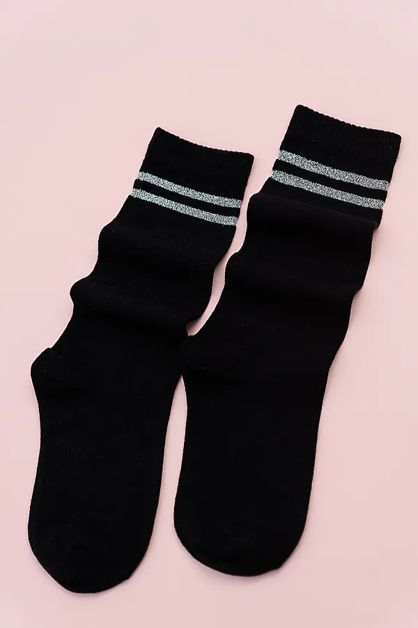 Детские гольфы Люрекс (набор 2 пары) НАТАЛИ, черный - фото 2