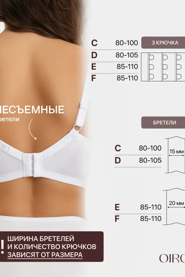 Бюстгальтер 1415024 OIRO НАТАЛИ, белый - фото 2