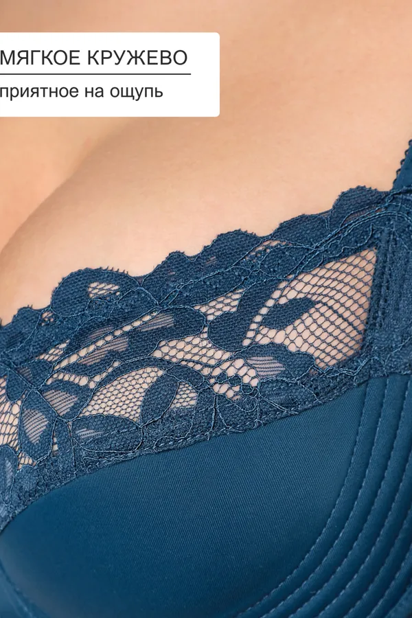 Бюстгальтер 2803 мягкая чаша OIRO НАТАЛИ, изумрудный - фото 2