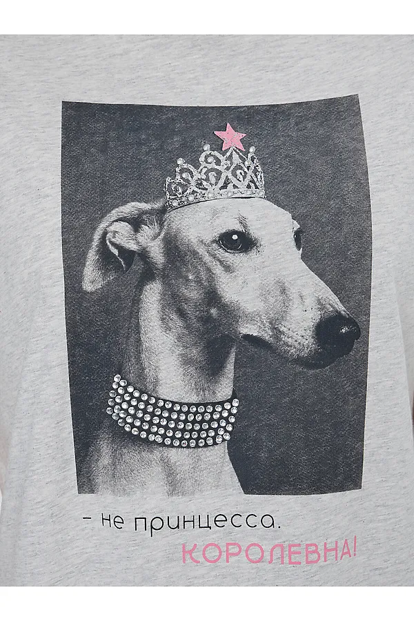 Футболка  MARK FORMELLE, серый меланж 4306-а +печать4 - фото 2