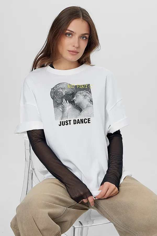 Футболка MARK FORMELLE, белый +печать10 - фото 2