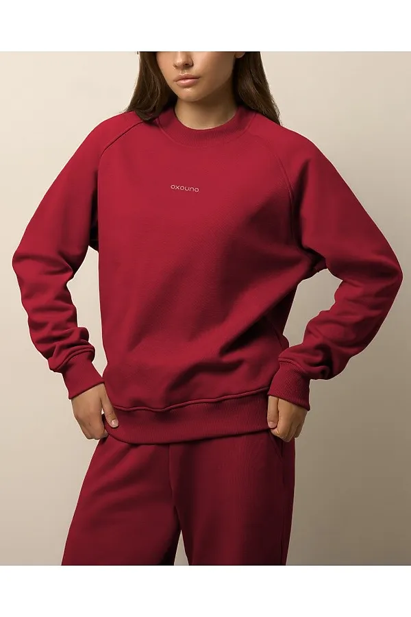 Свитшот OXOUNO, бордо - фото 2