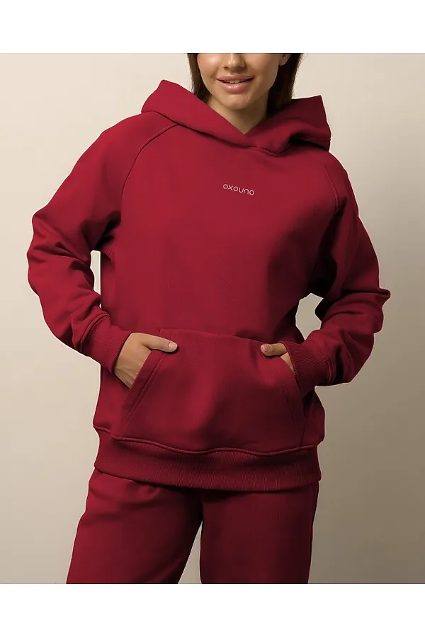 Худи OXOUNO, бордо - фото 2