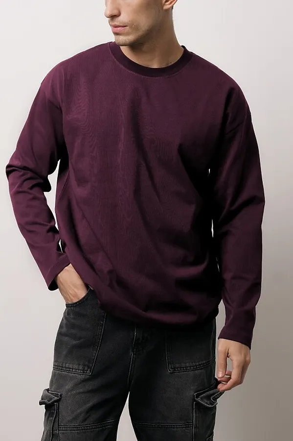 Лонгслив OXOUNO, марсала - фото 2