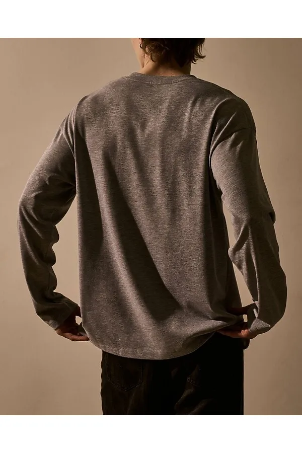 Лонгслив OXOUNO, серый меланж - фото 2