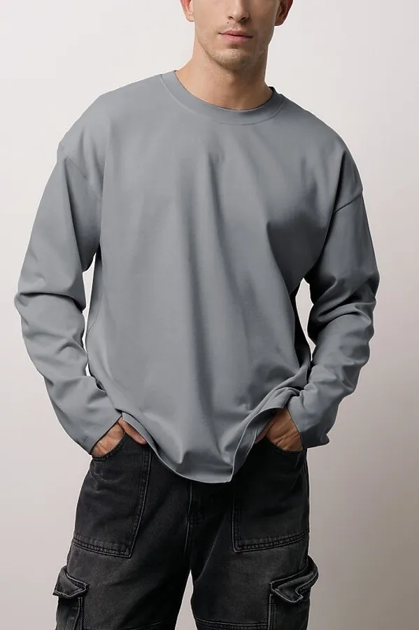 Лонгслив OXOUNO, пепел - фото 2