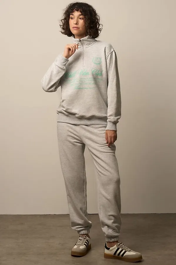 Брюки OXOUNO, серый меланж - фото 2