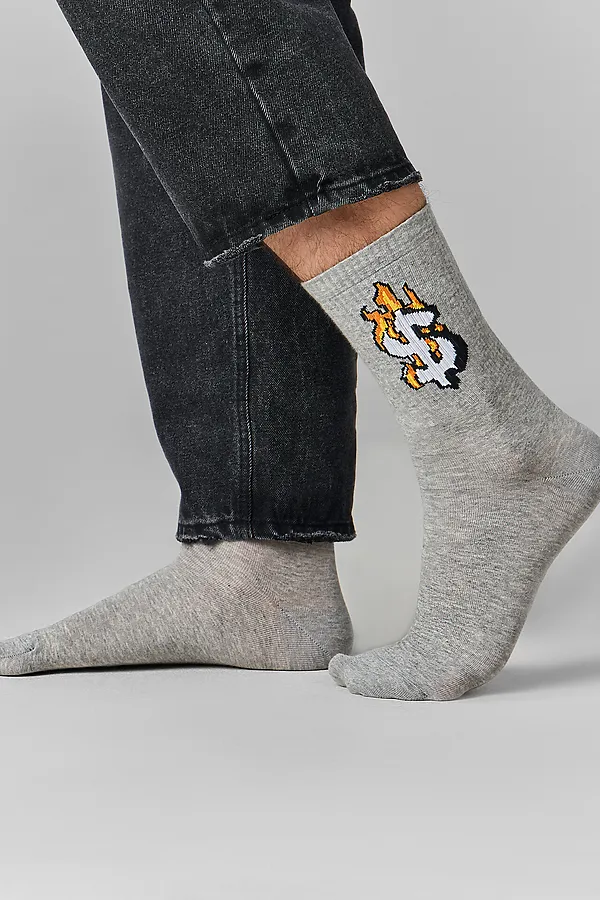 Носки MARK FORMELLE, серый меланж - фото 2