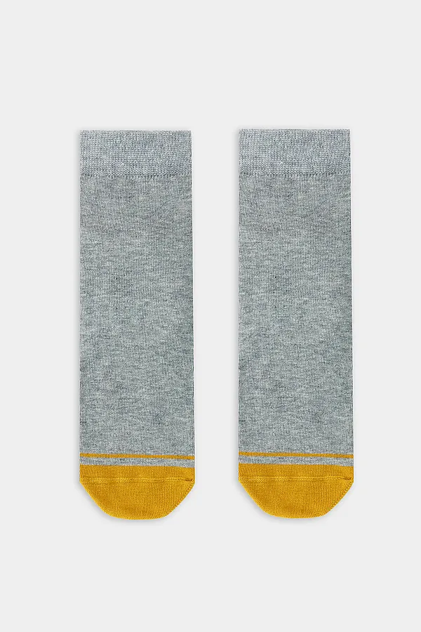 Носки MARK FORMELLE, серый меланж /горчичный - фото 2