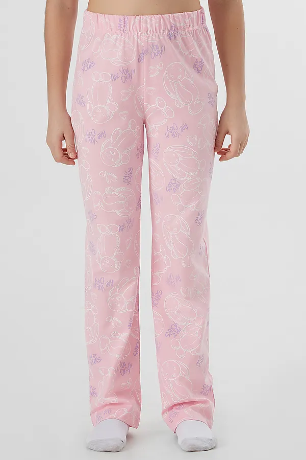 Пижама MARK FORMELLE, розовый +милые зайчики на розовом - фото 2