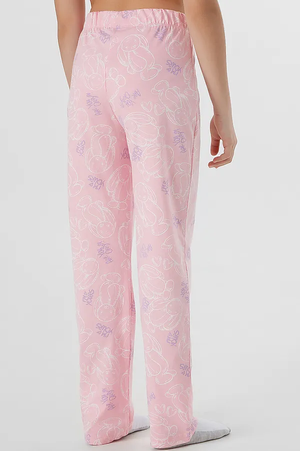 Пижама MARK FORMELLE, розовый +милые зайчики на розовом - фото 2