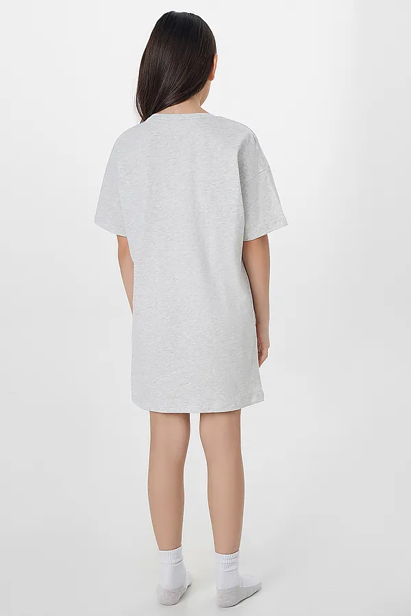 Сорочка ночная MARK FORMELLE, серый меланж 4306-а +печать3 - фото 2