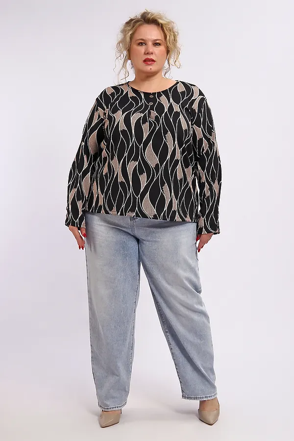 Туника 29021 НАТАЛИ, черно-белый - фото 2