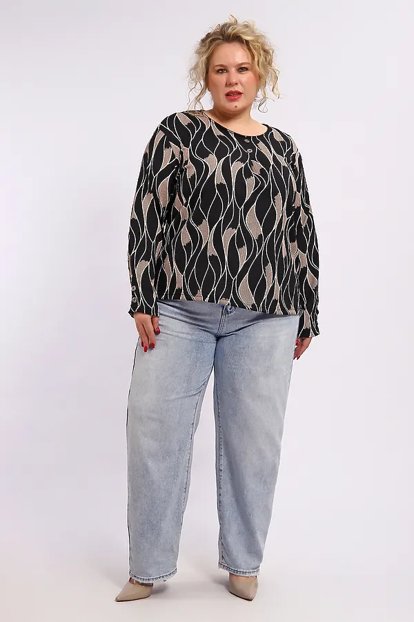 Туника 29021 НАТАЛИ, черно-белый - фото 2