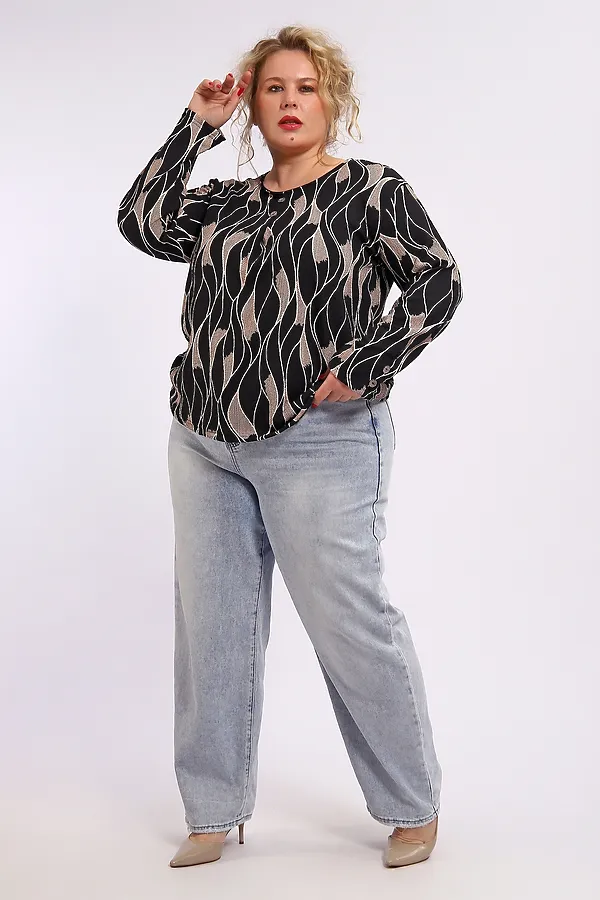 Туника 29021 НАТАЛИ, черно-белый - фото 2