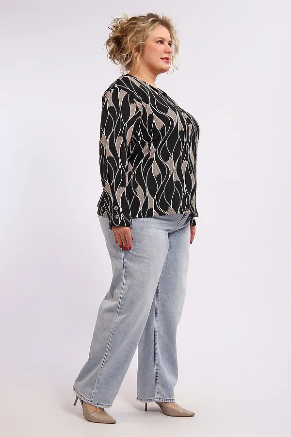 Туника 29021 НАТАЛИ, черно-белый - фото 2