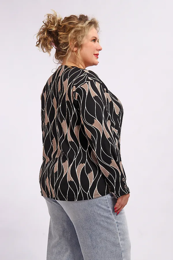 Туника 29021 НАТАЛИ, черно-белый - фото 2