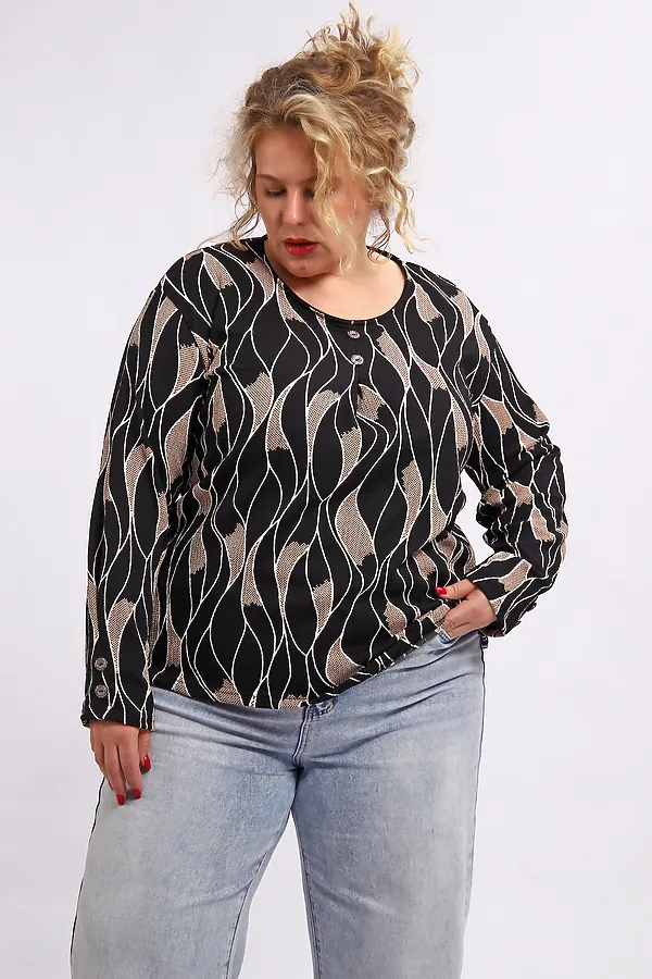Туника 29021 НАТАЛИ, черно-белый - фото 2