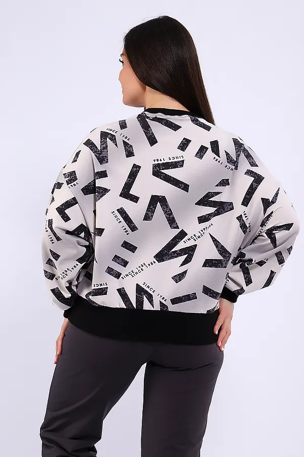 Костюм с брюками 24277 НАТАЛИ, графит - фото 2